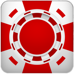 Red Square Poker Chip